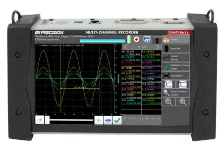 Produktfoto 1 von Sefram DAS 240 Universal Thermoelement, Widerstand, Spannung, Strom, Temperatur Datenprotokolliergerät, Ethernet, USB, 0