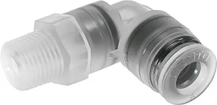 Produktfoto 1 von Festo NPQP, 133053, Pneumatischer Anschluss Polypropylen, Stecker R 1/8 Zoll R, 6mm Einsteck-Anschluss