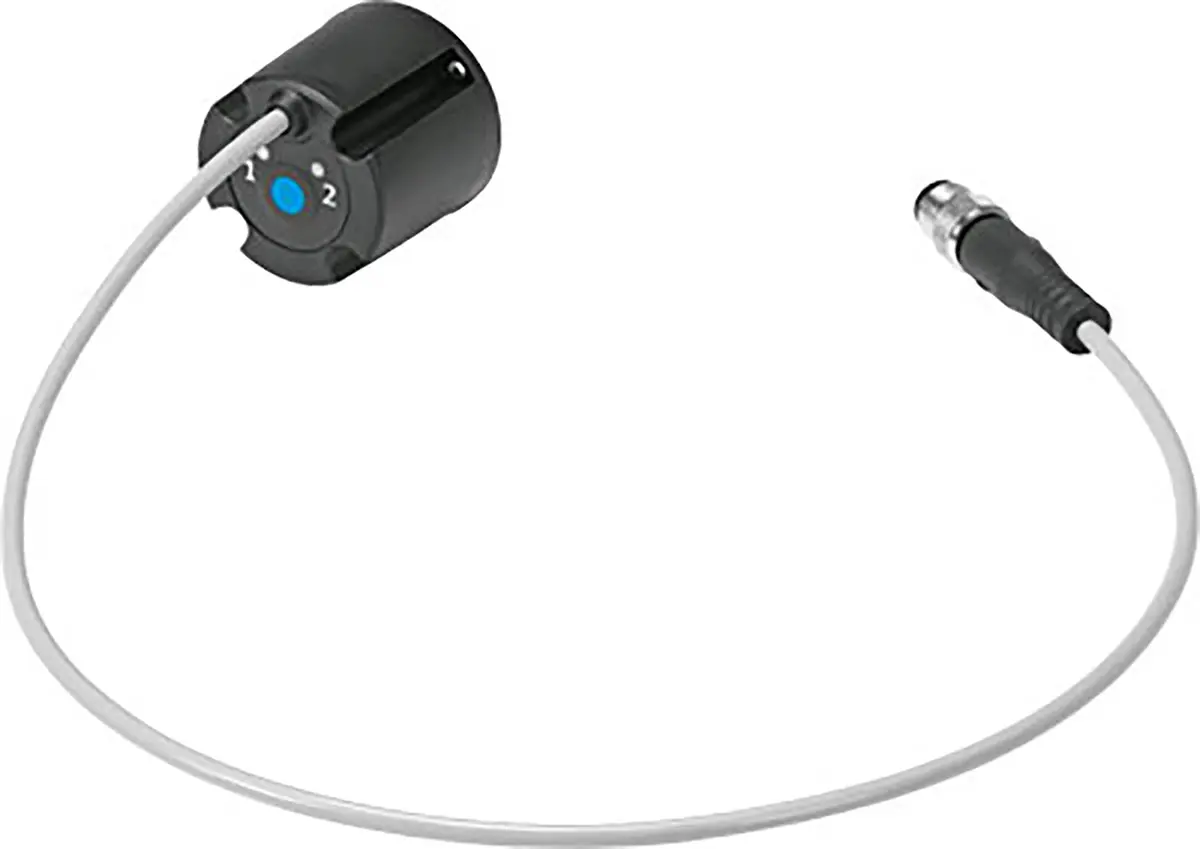 Produktfoto 1 von Festo SRBS-Serie 2619969 M 8 Steckverbinder 10 to 30 V dc Pneumatiksensor LED Signalleuchten, IP68, IP65