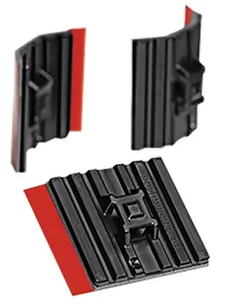 Produktfoto 1 von HellermannTyton Klebend FlexTack Befestigungssockel, Nylon 6.6 Schwarz 28 mm x 5.4 mm Kabelbinder x 28mm
