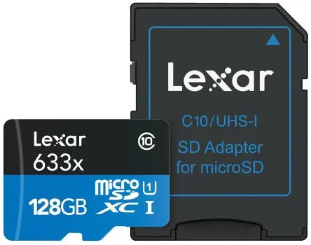 Produktfoto 1 von Lexar 128 GB MicroSDXC MicroSD UHS 1 U1, Klasse 10 Industriequalität