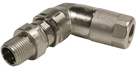 HARTING M12 16.7 mm M12 Rundsteckverbinder Stecker 8-polig Stecker 500mA Kabel IP65, IP40