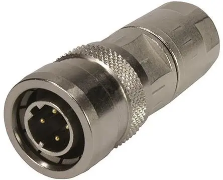 Produktfoto 1 von HARTING M12 18.65 mm M12 Rundsteckverbinder Buchse 4-polig Stecker 4A Kabel IP54