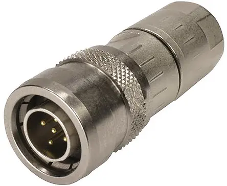 Produktfoto 1 von HARTING M12 18.65 mm M12 Rundsteckverbinder Buchse 5-polig Stecker 4A Kabel IP54