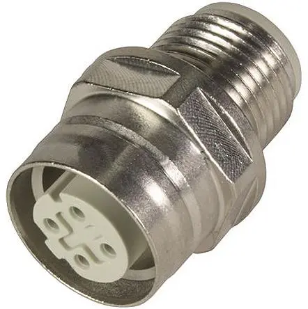 Produktfoto 1 von HARTING, Gerade Rundsteckverbinder Adapter 4 M12 Buchse 4 M12 Stecker