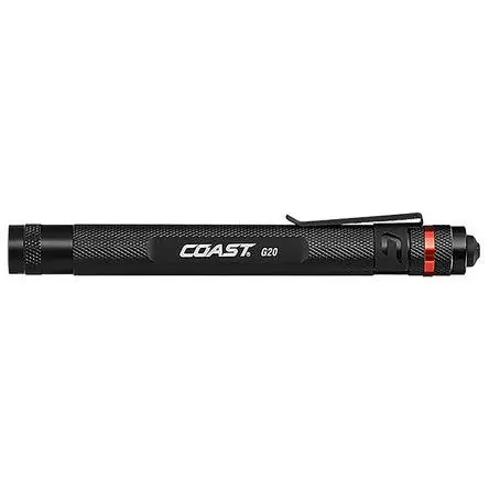 Produktfoto 1 von Coast Stift-Taschenlampe LED Schwarz, 36 lm / G20, 144 mm