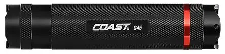 Produktfoto 1 von Coast Taschenlampe LED Schwarz, 150 lm / G45, 117 mm