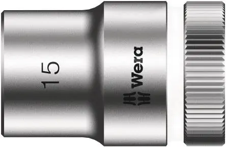 Produktfoto 1 von Wera 1/2 in 6-Kant Buchse SW 15 mm Sechskant x 37.0mm