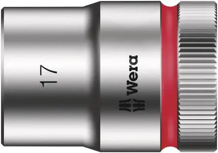 Produktfoto 1 von Wera 1/2 in 6-Kant Buchse SW 17 mm Sechskant x 37.0mm