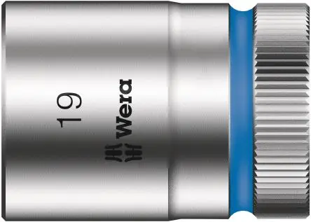 Produktfoto 1 von Wera 1/2 in 6-Kant Buchse SW 19 mm Sechskant x 37.0mm