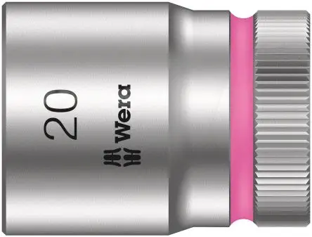 Produktfoto 1 von Wera 1/2 in 6-Kant Buchse SW 20 mm Sechskant x 37.0mm