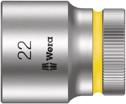 Produktfoto 1 von Wera 1/2 in 6-Kant Buchse SW 22 mm Sechskant x 37.0mm