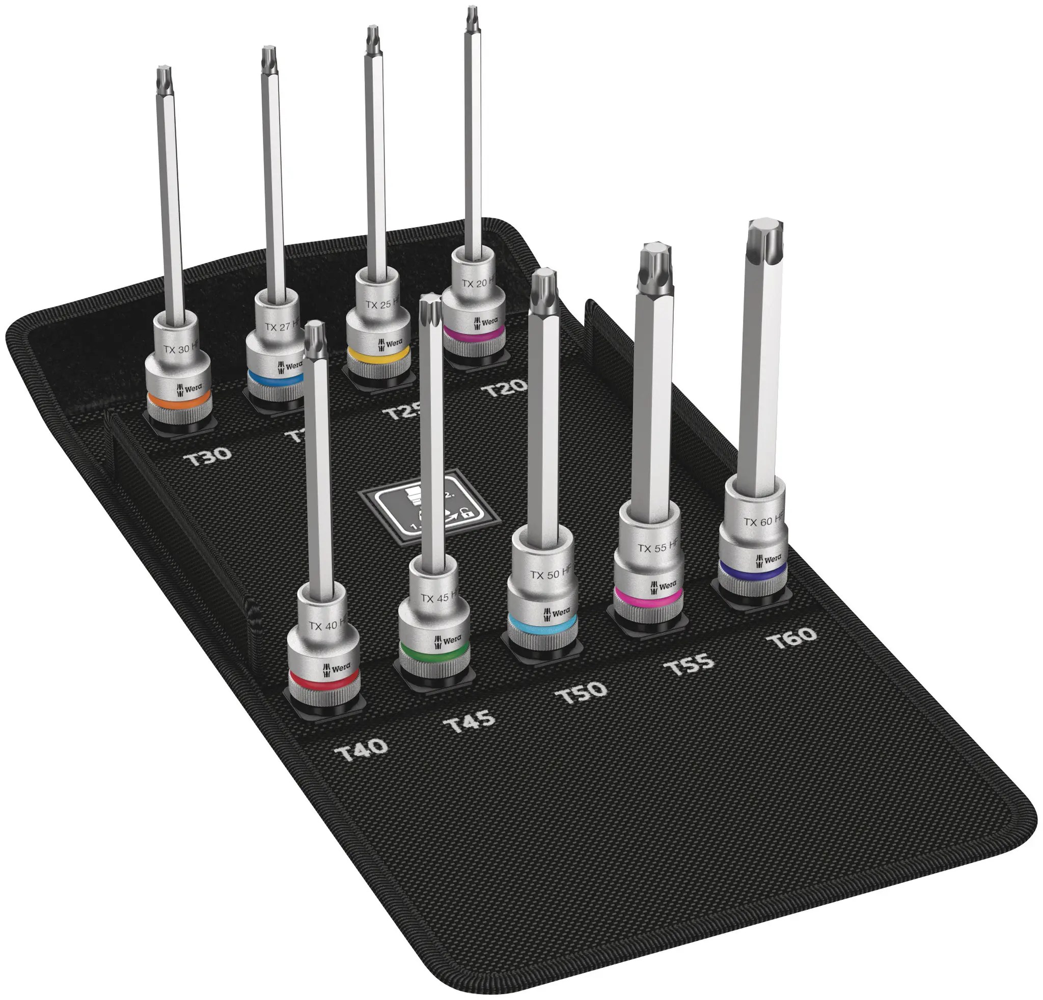 Produktfoto 1 von Wera 12.7 mm Vierkant Zyklop T20 to T60 9-teilig