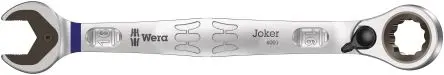 Wera Gabel‑Ring Ratschenschlüssel Chrom 16 mm Legierungsstahl Schließer (NO), Länge 213mm
