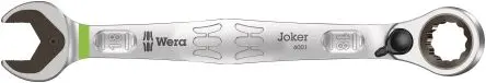 Wera Gabel‑Ring Ratschenschlüssel Chrom 18 mm Legierungsstahl Schließer (NO), Länge 234mm
