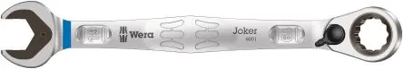 Wera Gabel‑Ring Ratschenschlüssel Chrom 19 mm Legierungsstahl Schließer (NO), Länge 246mm