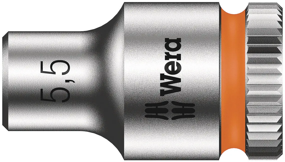 Produktfoto 1 von Wera 1/4 in 6-Kant Buchse SW 5.5 mm Sechskant x 23.0 mm