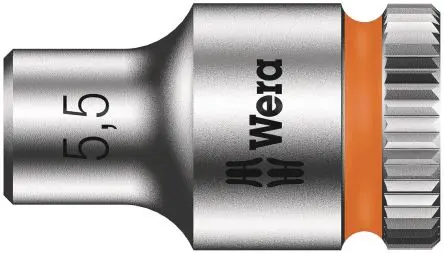 Produktfoto 1 von Wera 1/4 in 6-Kant Buchse SW 5.5 mm Sechskant x 23.0mm
