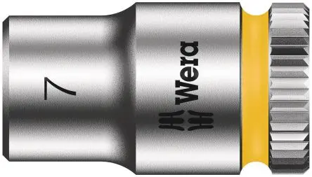 Produktfoto 1 von Wera 1/4 in 6-Kant Buchse SW 7 mm Sechskant x 23.0mm