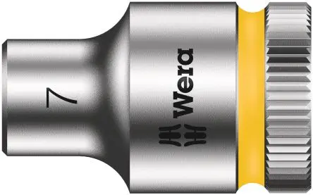 Produktfoto 1 von Wera 3/8 in 6-Kant Buchse SW 7 mm Sechskant x 29.0mm