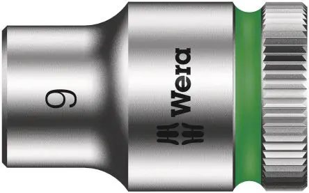 Produktfoto 1 von Wera 3/8 in 6-Kant Buchse SW 9 mm Sechskant x 29.0mm