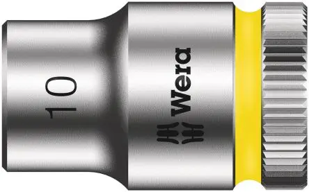 Produktfoto 1 von Wera 3/8 in 6-Kant Buchse SW 10 mm Sechskant x 29.0mm