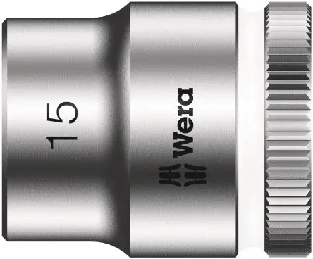 Produktfoto 1 von Wera 3/8 in 6-Kant Buchse SW 15 mm Sechskant x 29.0mm