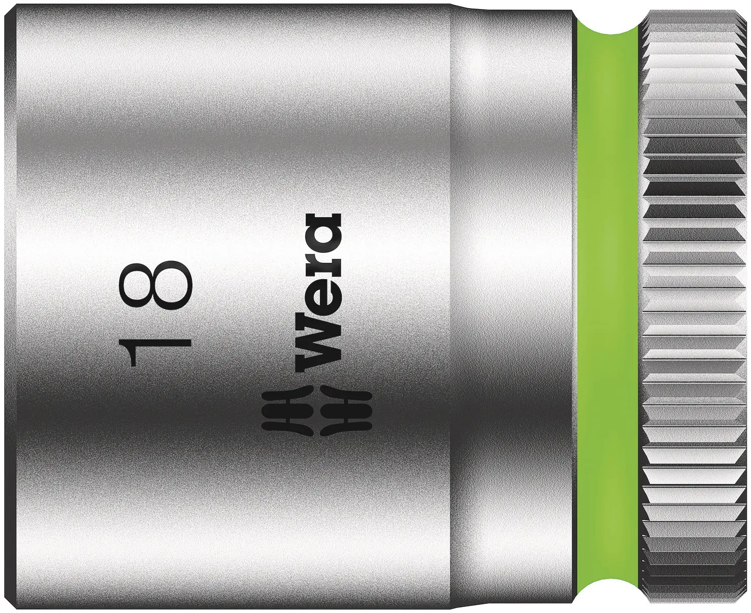 Produktfoto 1 von Wera 3/8 in 6-Kant Buchse SW 18 mm Sechskant x 30.0 mm