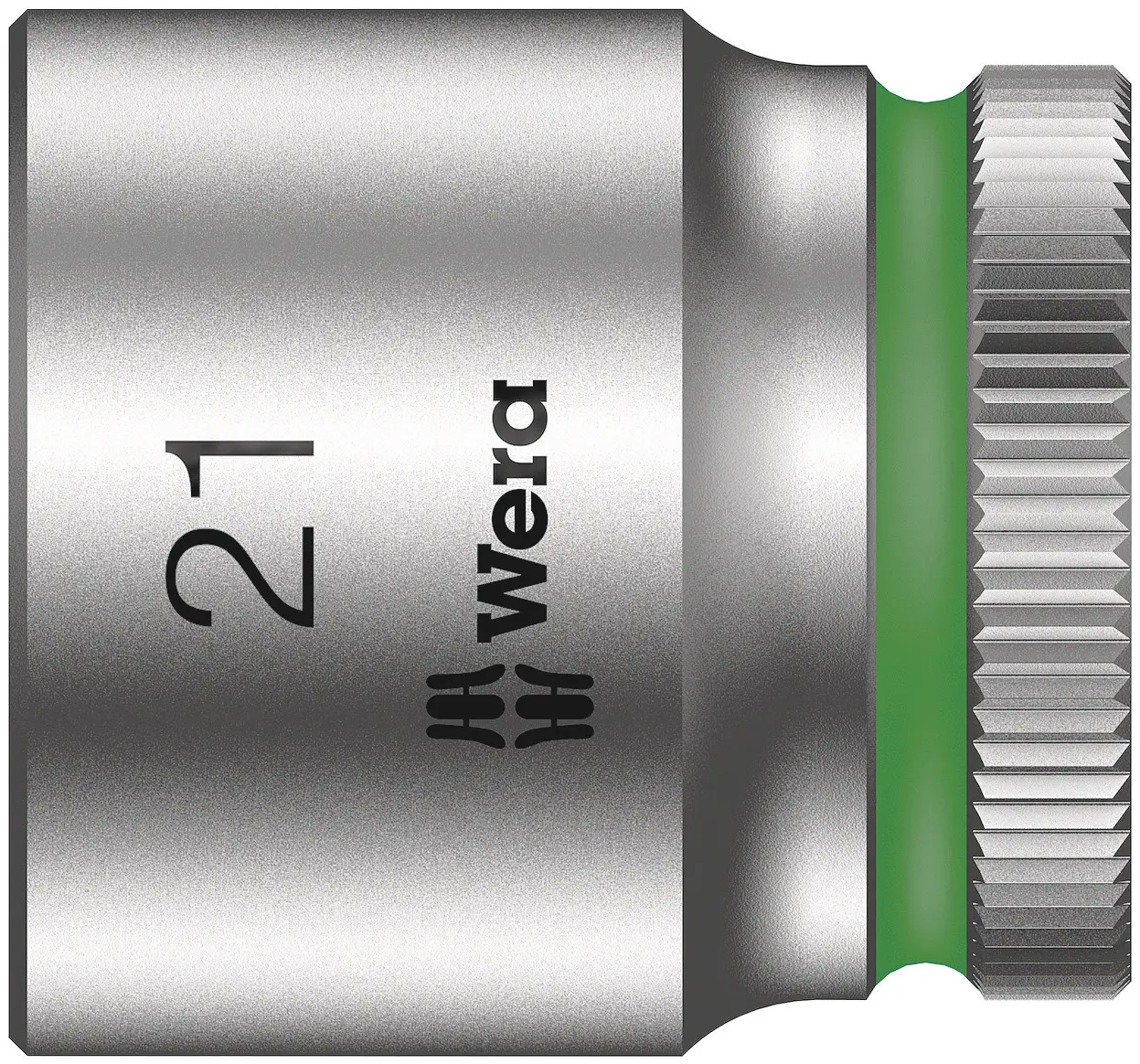 Produktfoto 1 von Wera 3/8 in 6-Kant Buchse SW 21 mm Sechskant x 30.0 mm