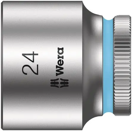 Produktfoto 1 von Wera 3/8 in 6-Kant Buchse SW 24 mm Vierkant x 32.0mm