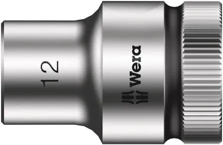 Produktfoto 1 von Wera 1/2 in 6-Kant Buchse SW 12 mm Sechskant x 37.0mm