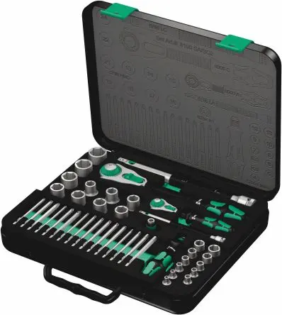 Produktfoto 1 von Wera Steckschlüsselsatz 1/2 in Vierkant Zyklop 4 to 13 mm 43-teilig