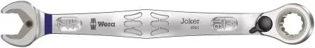 Produktfoto 1 von Wera Gabel‑Ring Ratschenschlüssel Chrom 1290.32 x 11.18 mm Legierungsstahl Schließer (NO), Länge 165mm