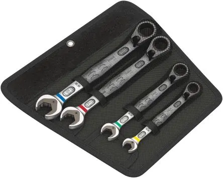 Wera Schraubenschlüsselsatz Gabel‑Ring Ratschenschlüssel Satz, 4-teilig 10 to 19 mm