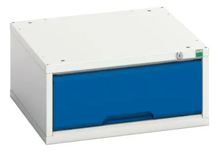 Produktfoto 1 von Bott 1 Stahl Schublade Blau, Hellgrau, 250 mm x 525mm x 550 mm