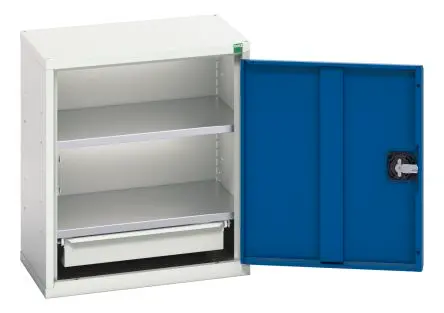 Produktfoto 1 von Bott Schrank Typ Schrank mit Ablage 1 Tür/en 2 Regal/e 1 Schublade/n 600 mm 525mm Abschließbar 350 mm Stahl