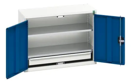 Produktfoto 1 von Bott Schrank Typ Schrank mit Ablage Freistehend 2 Tür/en 2 Regal/e 1 Schublade/n 600 mm 800mm Abschließbar 350 mm Stahl