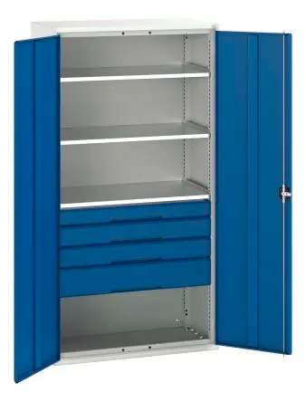 Produktfoto 1 von Bott Schrank Typ Bestückter Schrank Freistehend 2 Tür/en 3 Regal/e 4 Schublade/n 2 m 1.05m Abschließbar 550 mm
