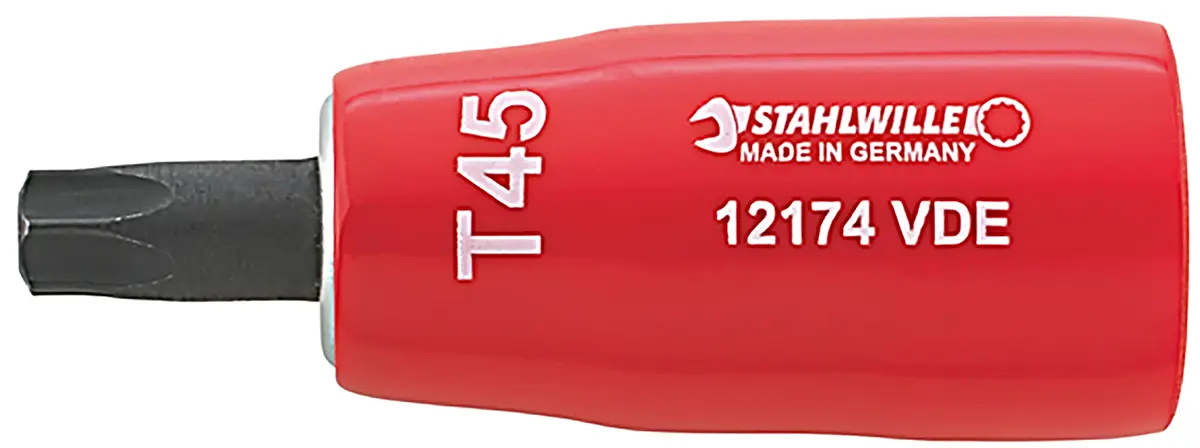 Produktfoto 1 von STAHLWILLE 3/8 in Bit Buchse SW T20 Sechskant VDE 1000V zugelassen x 67 mm