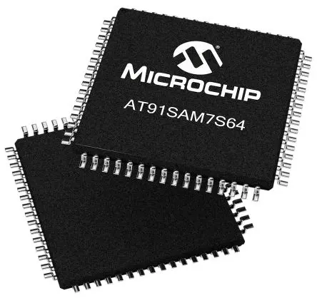 Produktfoto 1 von Microchip Mikrocontroller SAM7S ARM7TDMI 32 bit Oberfläche 64kB Flash LQFP 64-Pin 55 MHz 16 kB RAM