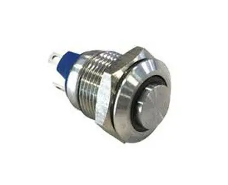 Produktfoto 1 von Bulgin MAV0120 Druckschalter Rot Beleuchtet Tastend Panel Ø 12 mm, SPST / 2A 36 V dc 36 V ac, IP67