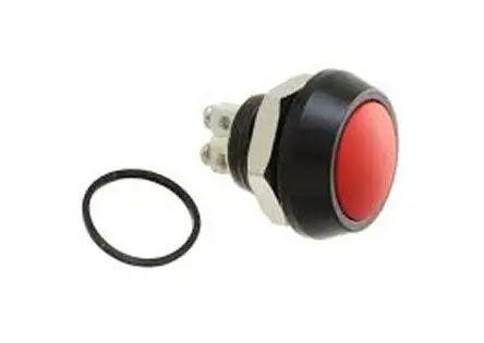Produktfoto 1 von Bulgin Druckschalter Tastend Panel Ø 12 mm, SPST / 2A 36 V dc 36 V ac, IP67
