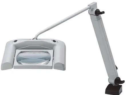 Produktfoto 1 von Waldmann LED Lupenleuchte Flexible LED-Lupenleuchte, 162 x 105 mm Linse, 12 W / 240 V ac, Reichweite 400 mm, Typ C