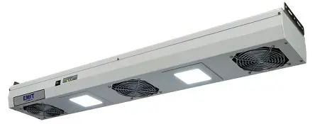 Desco Europe, 10 to 20 V Ionisator Typ F - Schutzkontakt Deckenmontage mit 3 Lüftern, 947 mm x 168mm x 99 mm