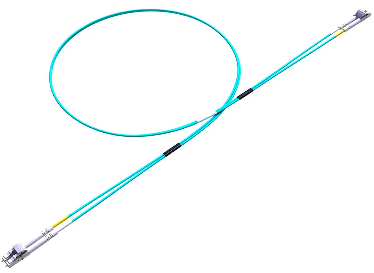 Produktfoto 1 von RS PRO LWL-Kabel 10 m, Raucharm halogenfrei Violett, Aqua 900 μm