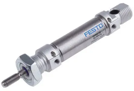 Produktfoto 1 von Festo DSNU 1908275, M5 Pneumatikzylinder doppeltwirkend, Bohrung Ø 16mm / Hub 15mm, bis 10 bar