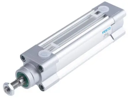 Produktfoto 1 von Festo DSBC 1376425, G 1/8 Pneumatikzylinder doppeltwirkend, Bohrung Ø 32mm / Hub 80mm, bis 12 bar