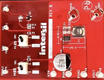 Produktfoto 1 von Renesas Electronics ISL85003FRZ, ISL85003AFRZ Evaluierungsplatine, Evaluierungsplatine Abwärtsregler