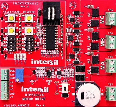 Produktfoto 1 von Renesas Electronics HIP2103 Tochterkarte, Evaluierungsplatine Halbbrücken-Treiber
