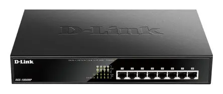Produktfoto 1 von D-Link 8-Port Desktop Gigabit Max PoE Switch Ethernet-Switch 8-Port Unmanaged Power Over Ethernet 1000Mbit/s